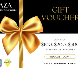 ZAZA Steakhouse and Grill Gift Voucher 1-868-355-4500