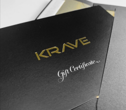 Krave Restaurant Gift Certificate 1-868-658-5728 / 383-3732