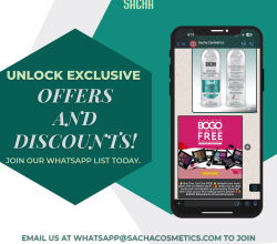 Sacha Cosmetics Whatsapp us today at 1-868-324-5833