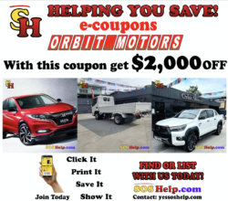 SAVE $2000 NEXT CAR E-Coupon ORBIT MOTORS / SOSHelp.com