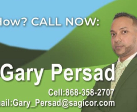 Gary Persad Sagicor Insurance 1-868-358-2707
